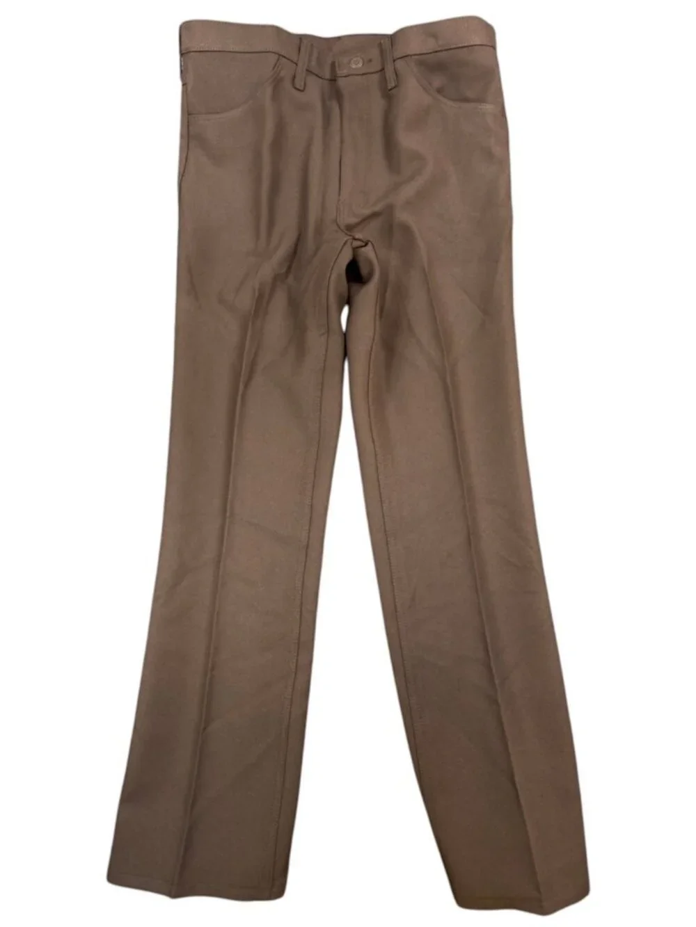 Wrangler Mens Y2K Wrancher Bootcut Dress Pants 34x32 Brown Polyester NWT 82BN